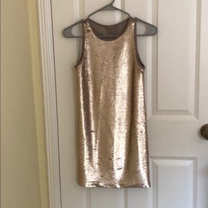 Pippa & Julie gold sparkle dress